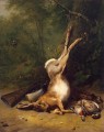 Verboeckhoven Eugene Joseph Koekkoek Barend Cornelis Still Life with a Hare